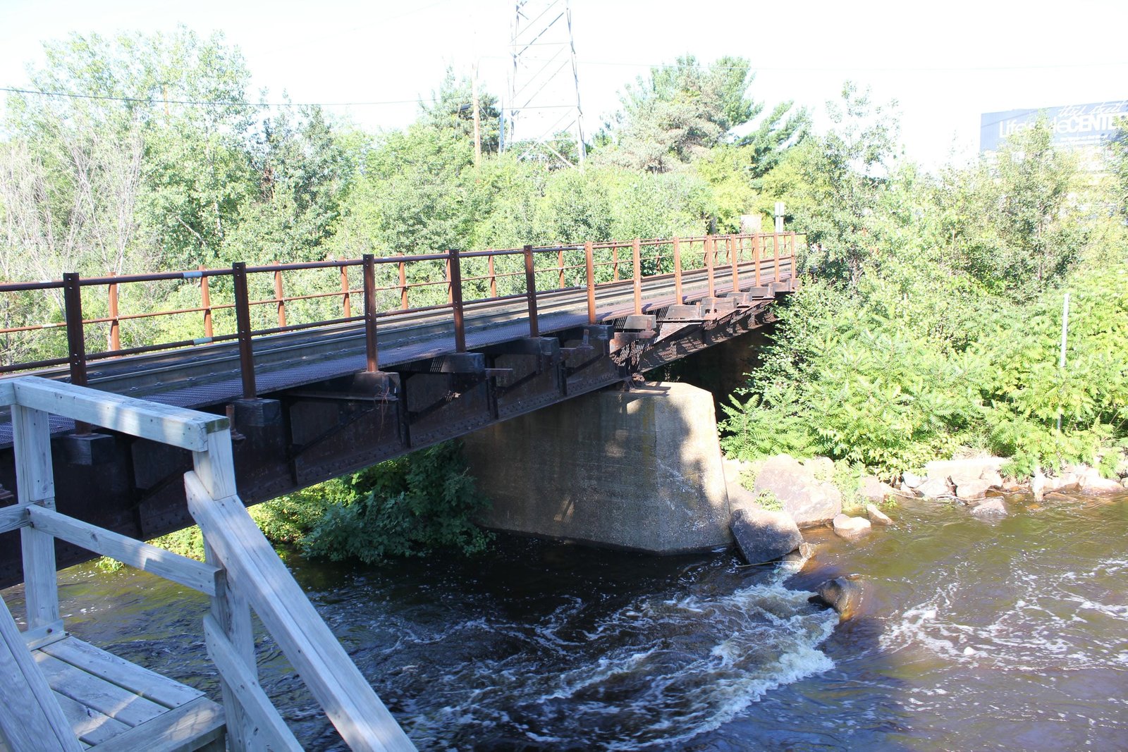 Looking west